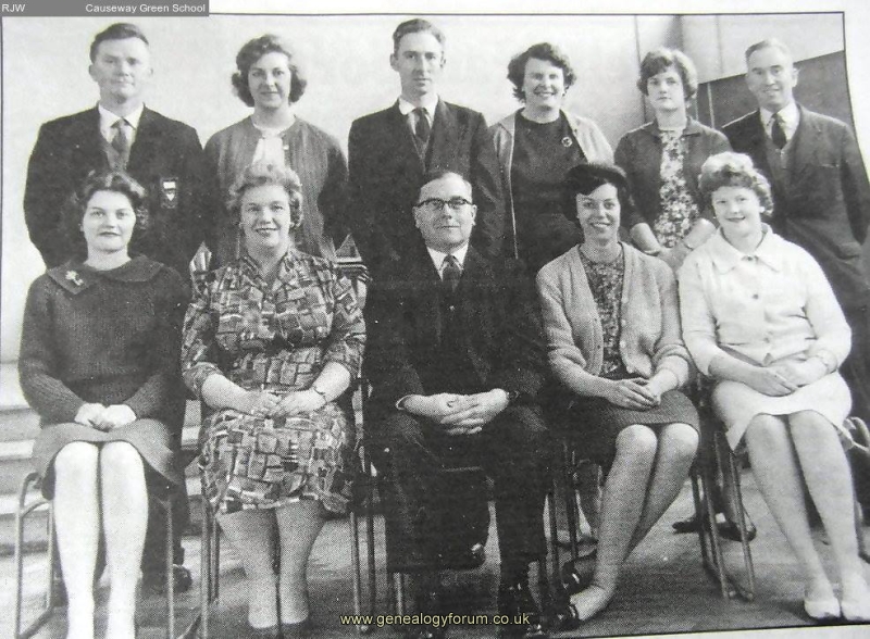 Causeway Green Junior School - teachers (app 1960)