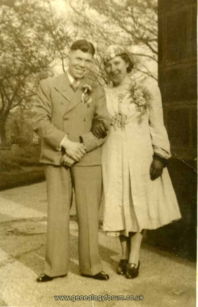 Annie Willetts with husband Edward (Ted) Richard Coates