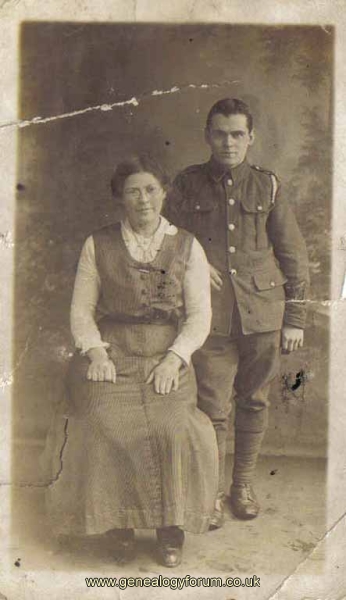 03 Joseph Henry Rollason and Jennie Salt on their wedding day December 1916