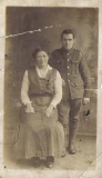 03 Joseph Henry Rollason and Jennie Salt on their wedding day December 1916