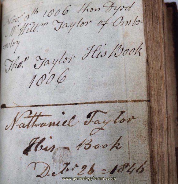 Taylor - Nathan born 1832 Stoke Prior, Bromsgrove