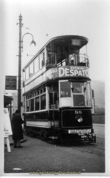 007b  Oldbury - Tram in 1938