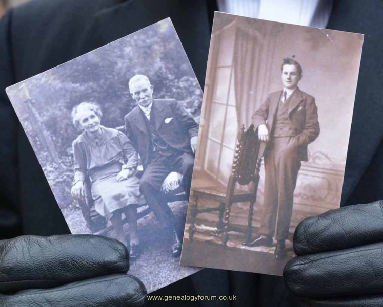 Arthur Walters (right) and with wife Susan nee Wilkes