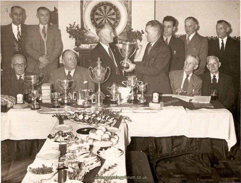 Oldbury - Darts Presentation 1960's
