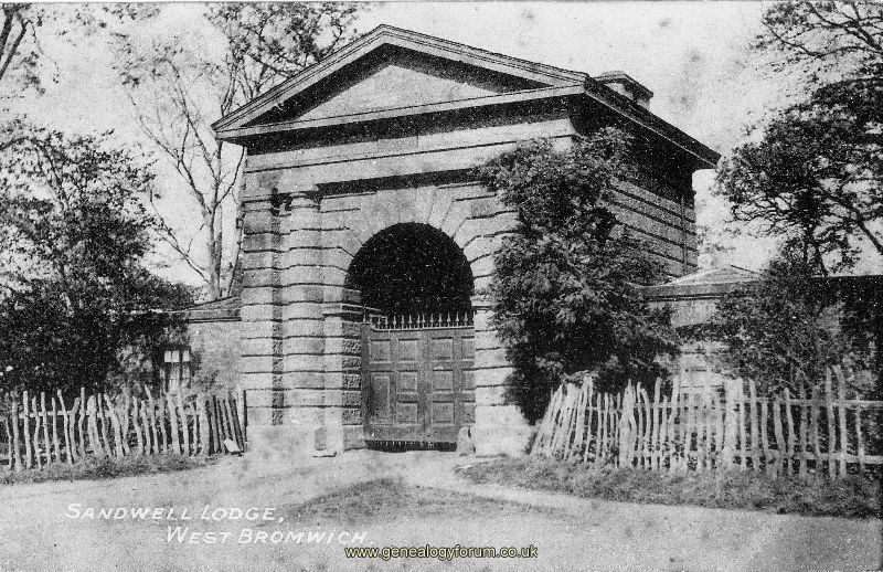 West Bromwich -  Sandwell Lodge early 1900s