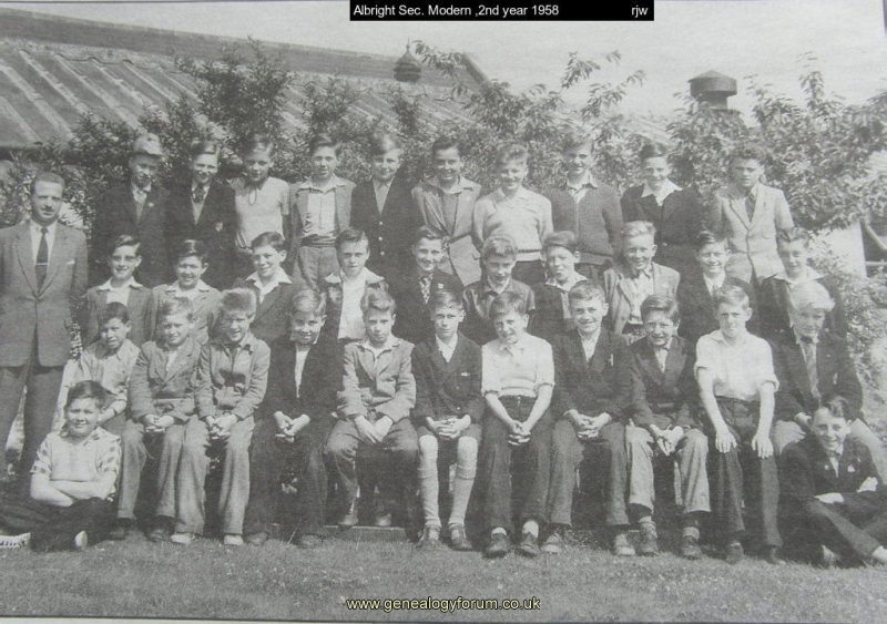 Oldbury - Albright Secondary Modern 2nd year 1958