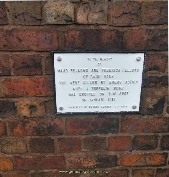 Bradley, Tipton - Zeppelin Raid 1916