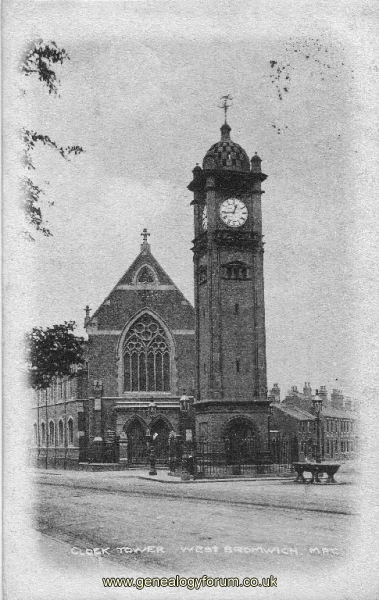 West Bromwich -  Clock Tower (franked 1903)