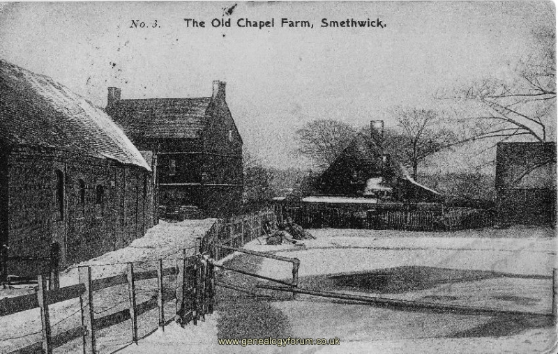 009b Smethwick - Old Chapel Farm (franked 1906)