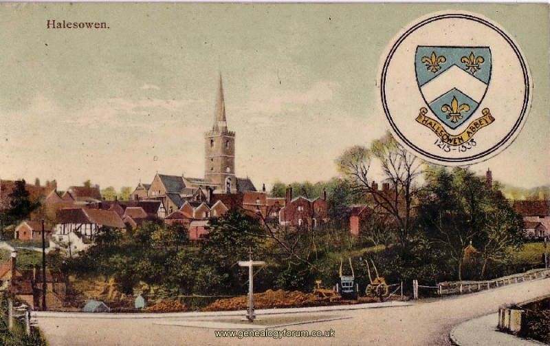 004a Halesowen -  hand coloured, 1900s