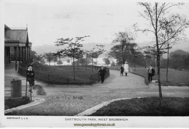 West Bromwich - Dartmouth Park (franked 15 Sept 1916)