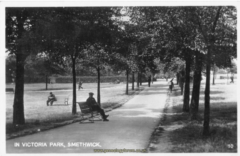 009c  Smethwick - Victoria Park  franked 6 Sept 1935