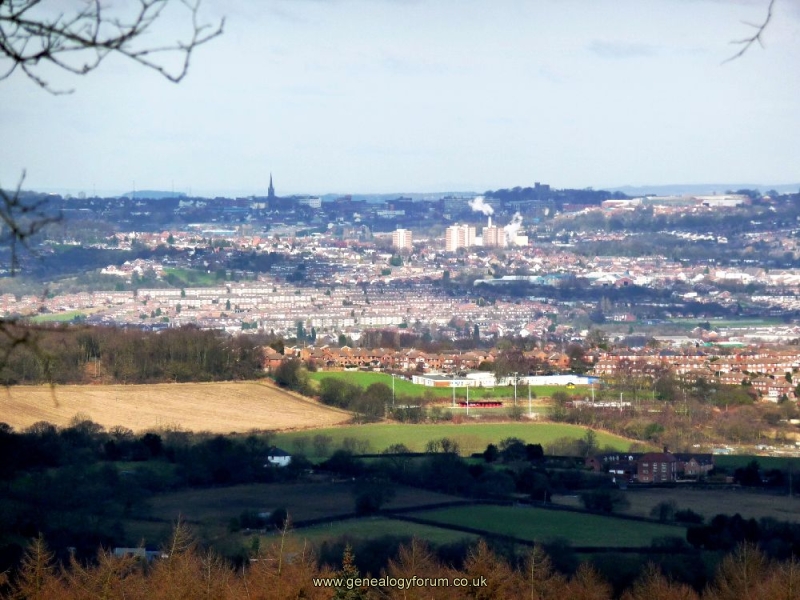 002a Clent Hill View - St Thomas's Spire & Dudley Castle