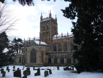 Great Malvern Priory - In the snow