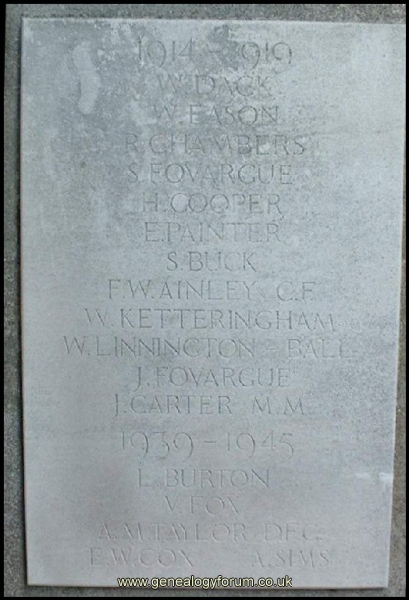 Lincolnshire, Tydd St.Mary - War Memorial