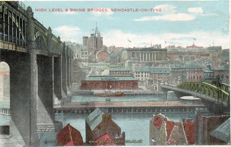 Newcastle On Tyne - High Level & Swing Bridges