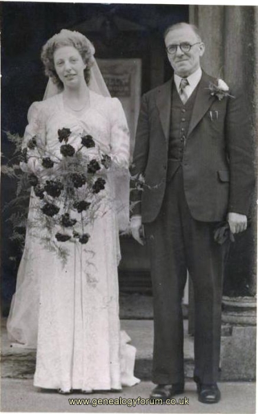 Margaret Haynes and father Edgar Haynes 1950