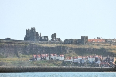 Whitby - Abbey and St Mary church from the sea