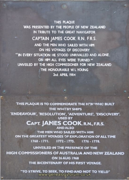 Whitby - James Cook Statue (sides)