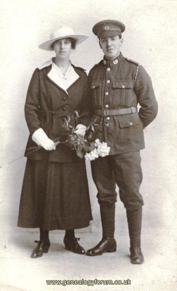 Wedding of Edgar Haynes and Edith Worton 1918
