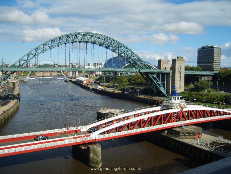 Newcastle on Tyne - View from Stephenson High Level Bridge