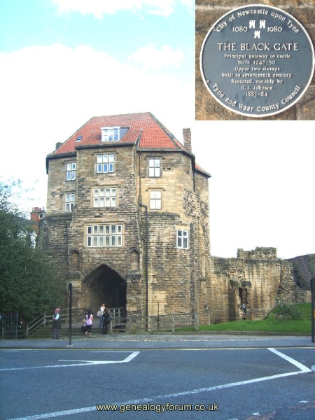 Newcastle On Tyne - Black gate (gateway into the castle)