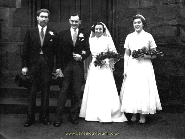 A wedding in the early 1950's