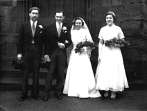A wedding in the early 1950's