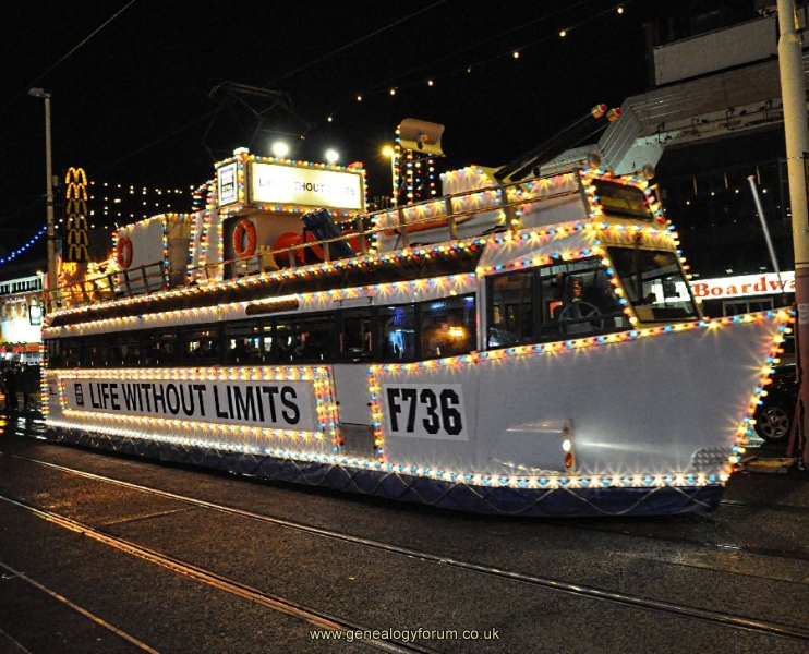Blackpool - Illuminations  2010 - Frigate Tram