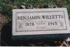 Benjamin Willetts - born 1878 Old Hill, Staffs