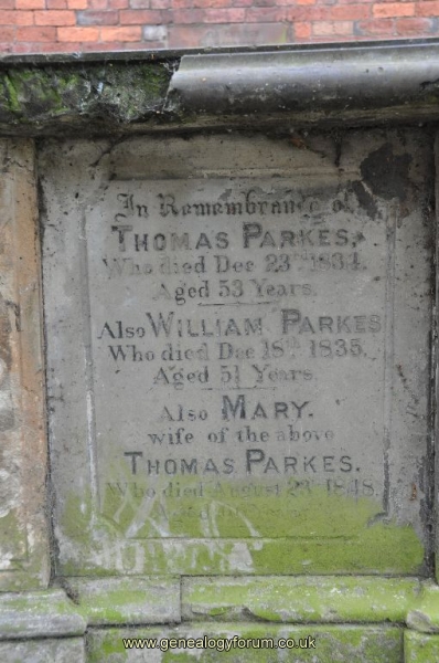 Parkes - Thomas, Mary and William