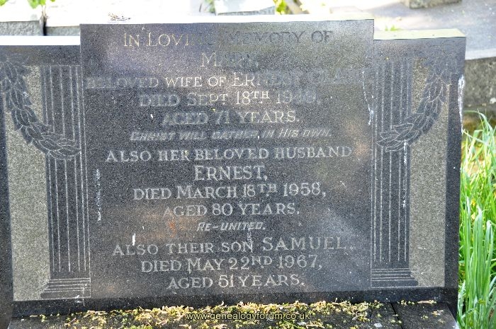 Clark - Ernest, Mary & Son