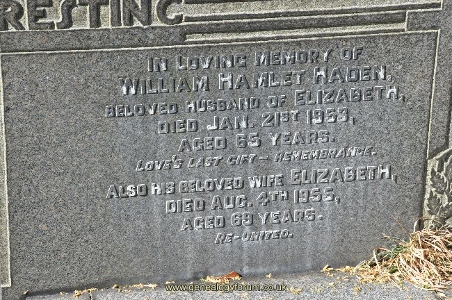 Haden - William, Elizabeth
