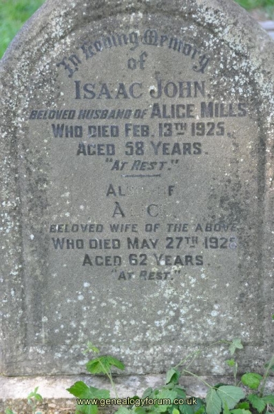 Mills - Isaac, Alice