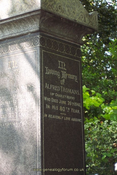 Alfred Tromans of Cradley Heath