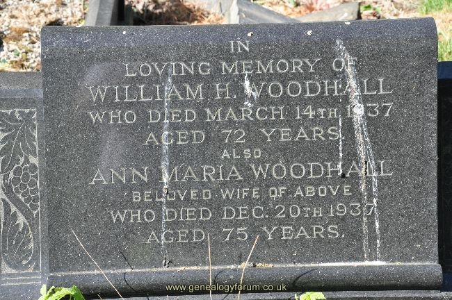 Woodhall - William, Ann Maria