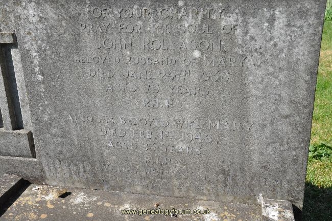 Rollason - John, Mary & Son