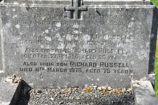 Russell - Richard, Esther & Son