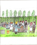 The First Morning of Hop Picking 1919