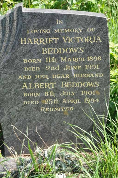 Beddows - Albert, Harriet