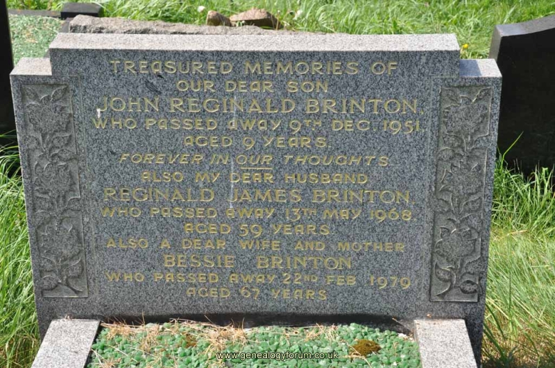 Brinton- Reginald, Bessie, & son John