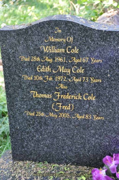 Cole - William, Edith, Thomas
