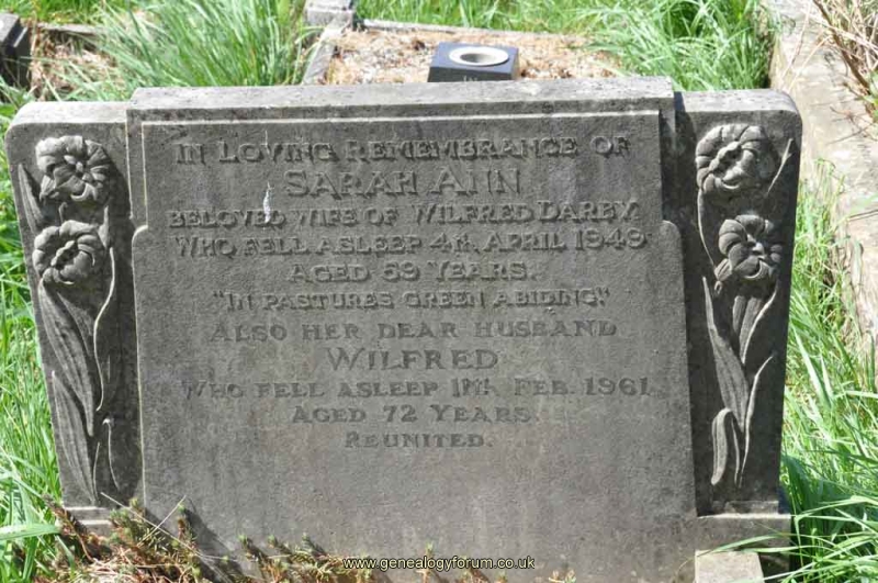 Darby - Wilfred, Sarah Ann
