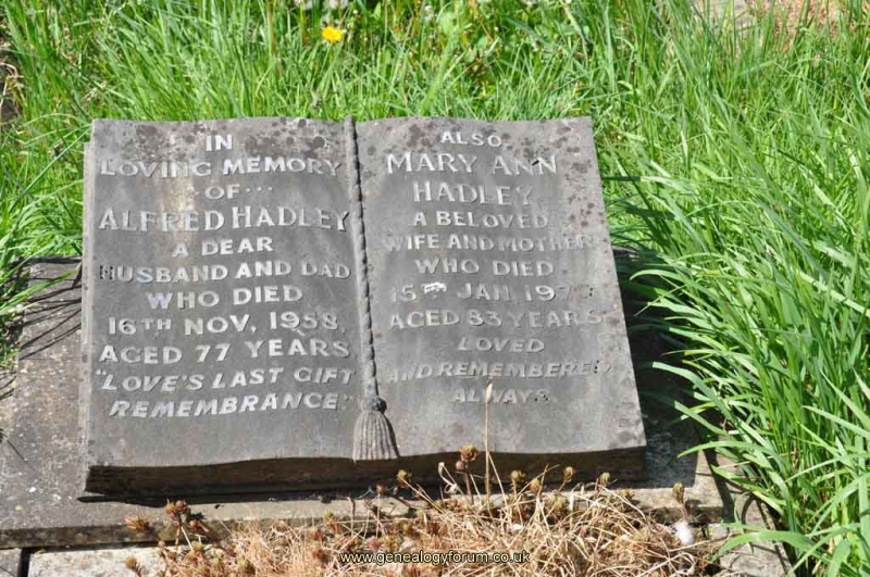 Hadley - Alfred, Mary Ann