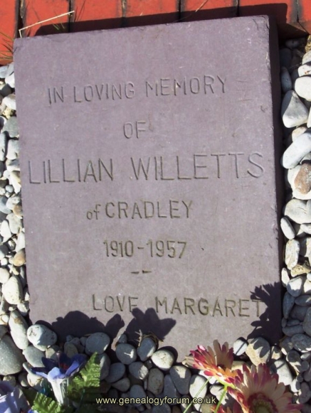 Lillian Willetts of Cradley