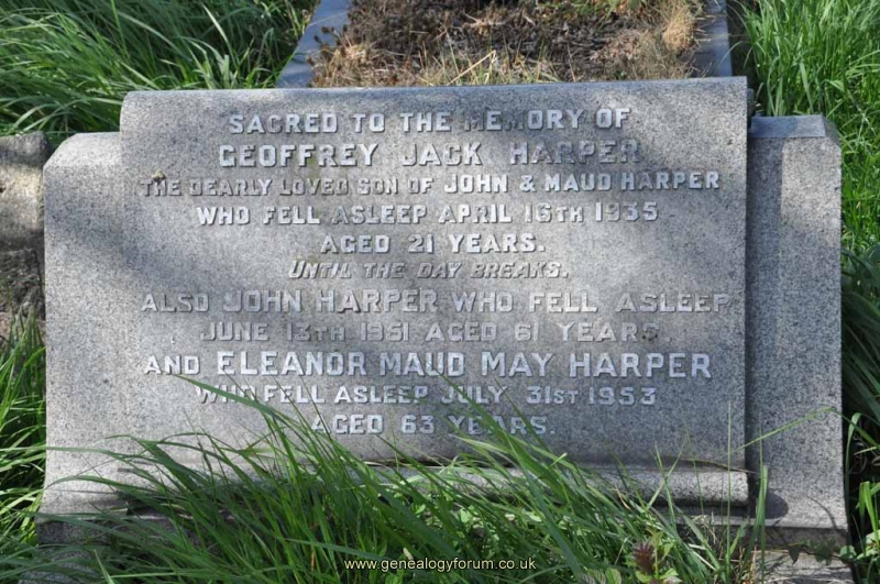 Harper - John, Eleanor & son Geoffrey