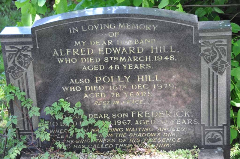 Hill - Alfred, Polly & son Frederick