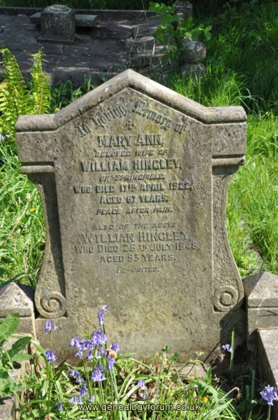 Hingley - William, Mary Ann