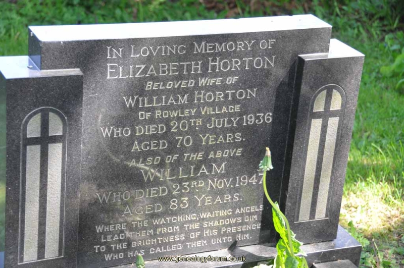 Horton - William, Elizabeth
