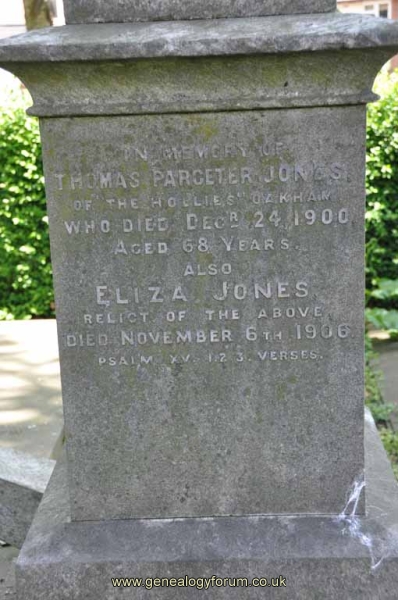 Jones 3 - Thomas Pargeter, Eliza